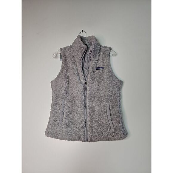 Patagonia Womens Los Gatos Gray Fleece Vest Full Zip Pockets size  Medium - Picture 1 of 7